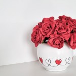 Lonec Bali z ročno poslikavo Ljubezen - 13 cm